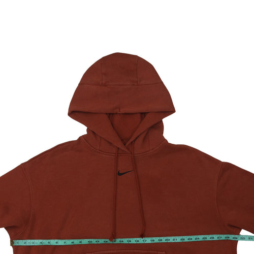 Nike Womens Brown XL Pullover Hoodie with Black Logo