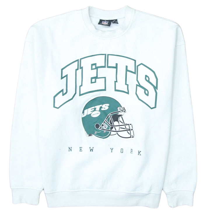 Primark NFL Women White 2XS Pullover Sweatshirt New York Jets Graphic
