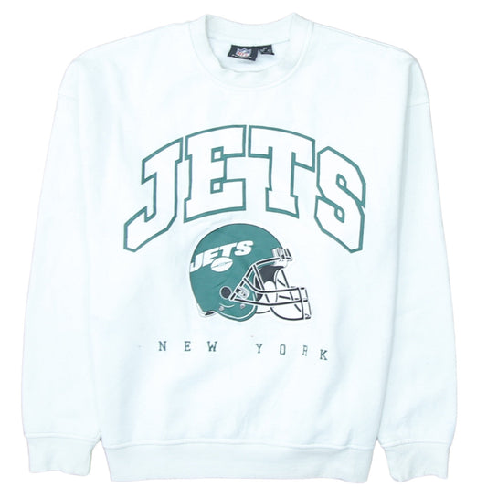 Primark NFL Women White 2XS Pullover Sweatshirt New York Jets Graphic