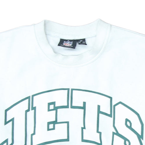 Primark NFL Women White 2XS Pullover Sweatshirt New York Jets Graphic