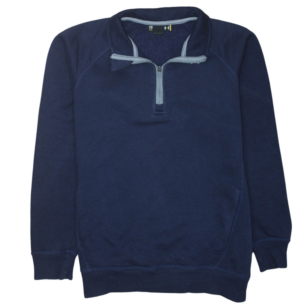 Under Armour Men's Blue 1/4 Zip Fleece Sweatshirt Size S