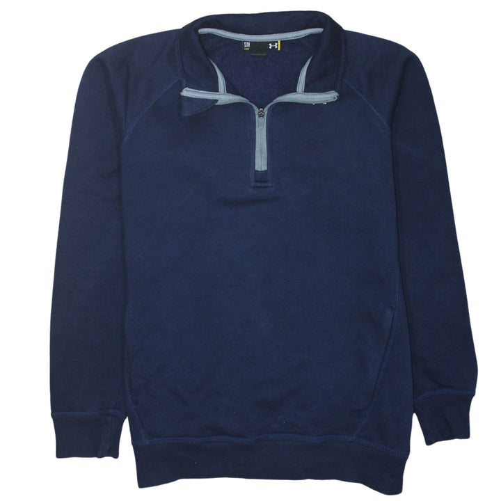 Under Armour Men's Blue 1/4 Zip Fleece Sweatshirt Size S