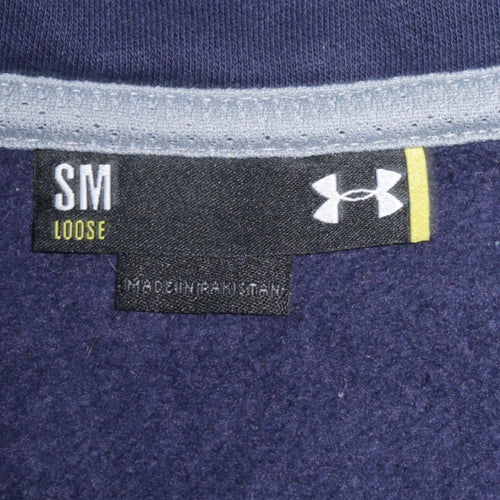 Under Armour Men's Blue 1/4 Zip Fleece Sweatshirt Size S
