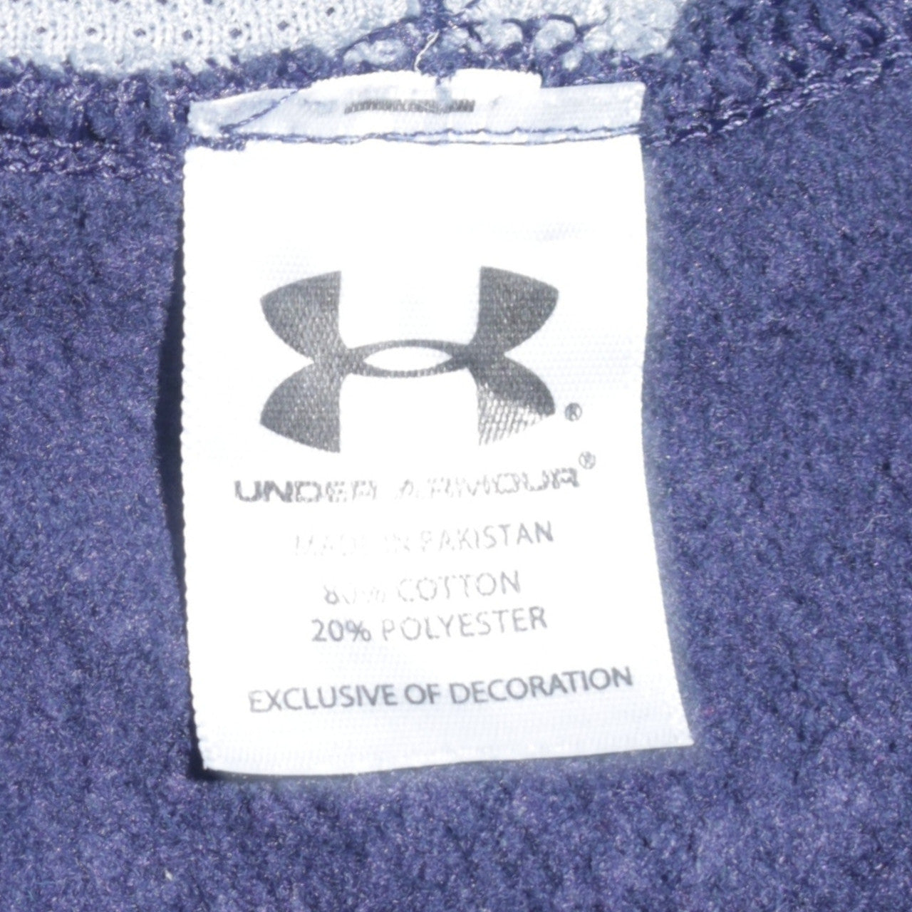 Under Armour Men's Blue 1/4 Zip Fleece Sweatshirt Size S