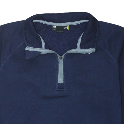 Under Armour Men's Blue 1/4 Zip Fleece Sweatshirt Size S