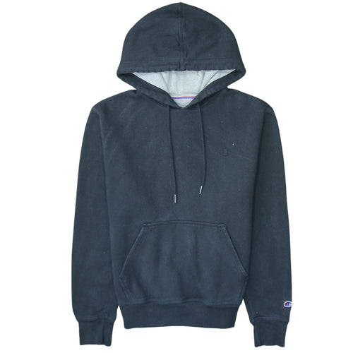 Champion Men's Black Pullover Hoodie Size S Fleece Regular Fit