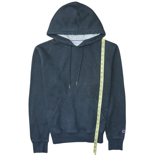 Champion Men's Black Pullover Hoodie Size S Fleece Regular Fit