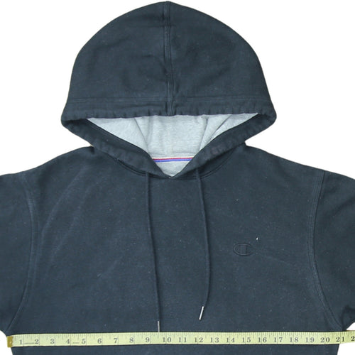Champion Men's Black Pullover Hoodie Size S Fleece Regular Fit
