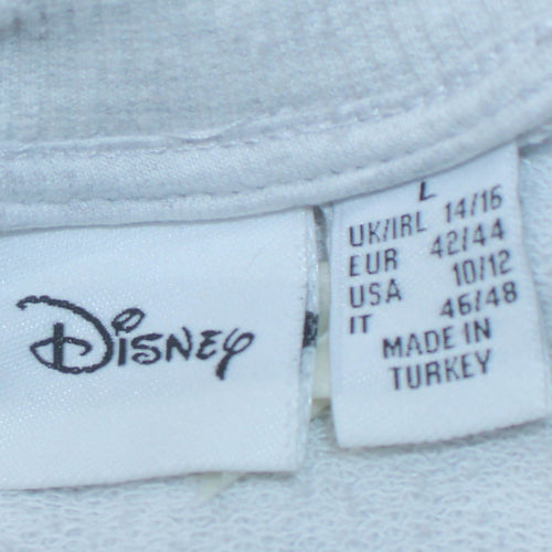 Disney Stitch Grey Graphic Pullover Sweatshirt L Unisex