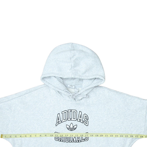 Adidas Originals Men's Grey Pullover Hoodie Size M Fleece Sportswear