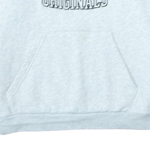 Adidas Originals Men's Grey Pullover Hoodie Size M Fleece Sportswear