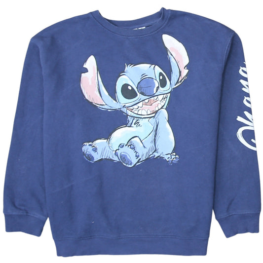Disney Primark Cares Unisex Blue Stitch Graphic Sweatshirt M