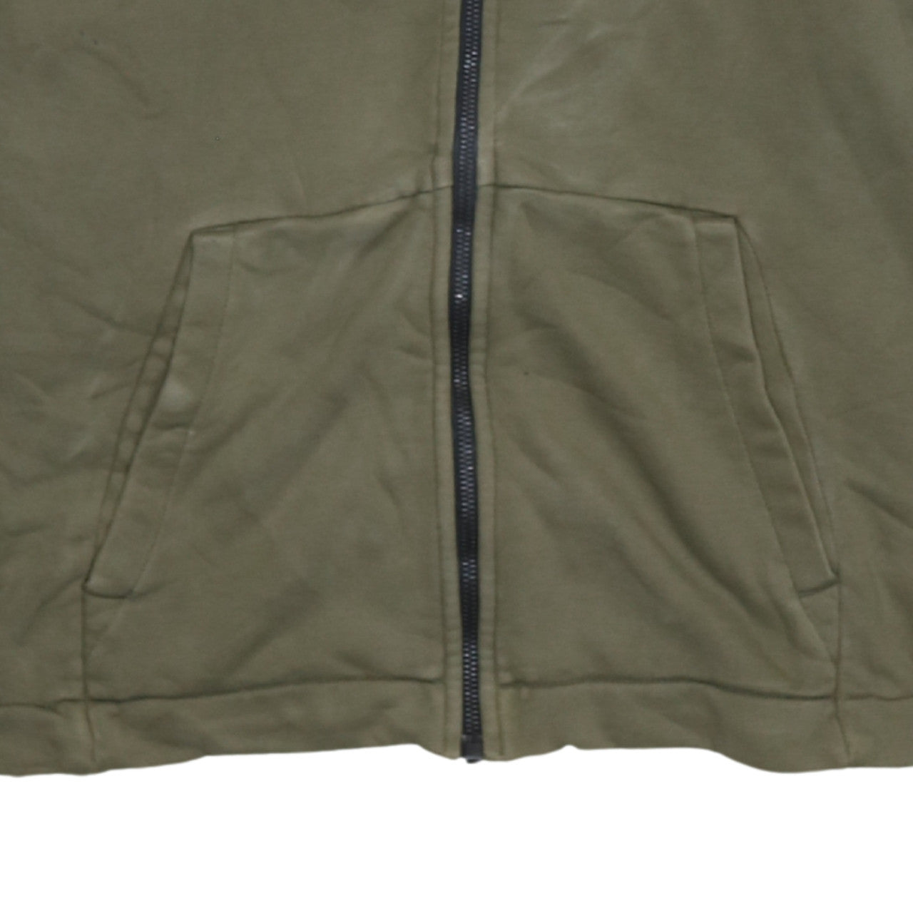 Nike Men's Green Full Zip Hoodie M Regular Fit Fleece Sweatshirt