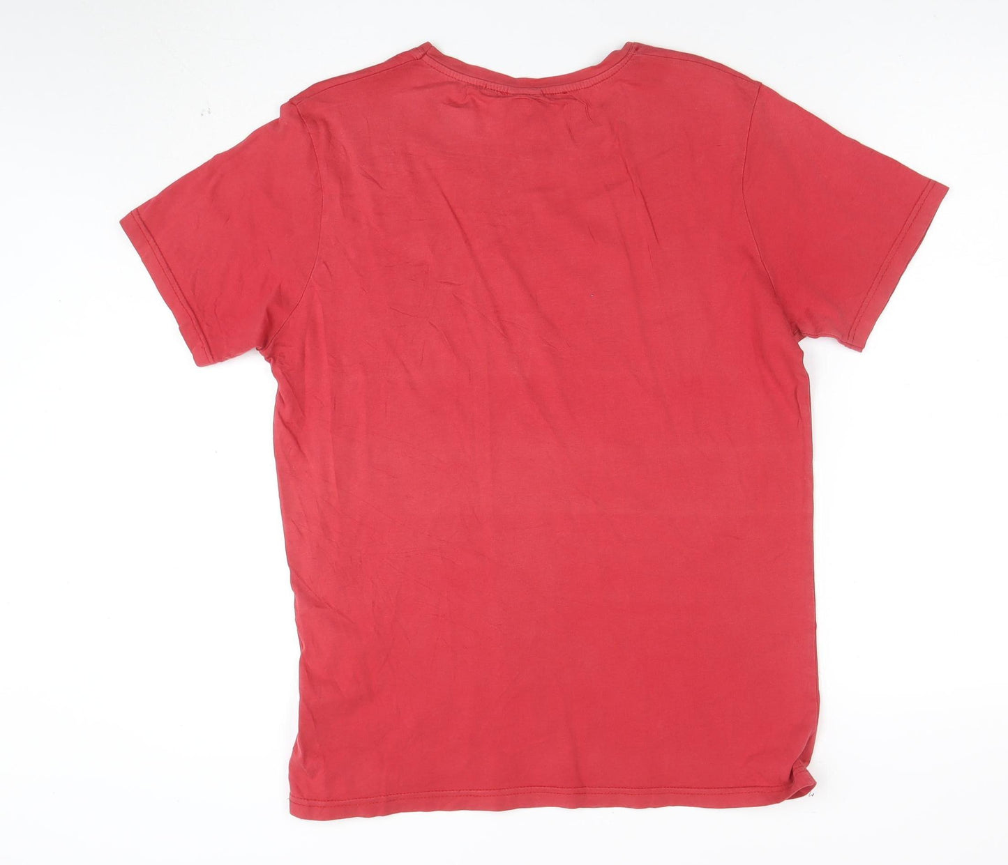Hugo Boss Men’s Red Cotton Jersey Crew Neck Short Sleeve T-Shirt L