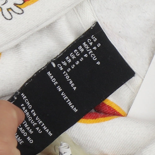 Disney x Forever 21 Unisex White Mickey Mouse Pullover Hoodie Size S