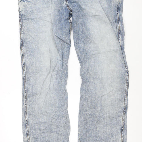 Wrangler Men’s Blue Straight Leg Denim Jeans W36 L32 Regular Fit