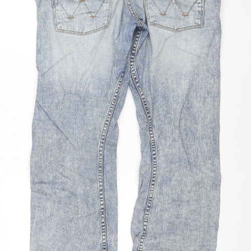 Wrangler Men’s Blue Straight Leg Denim Jeans W36 L32 Regular Fit