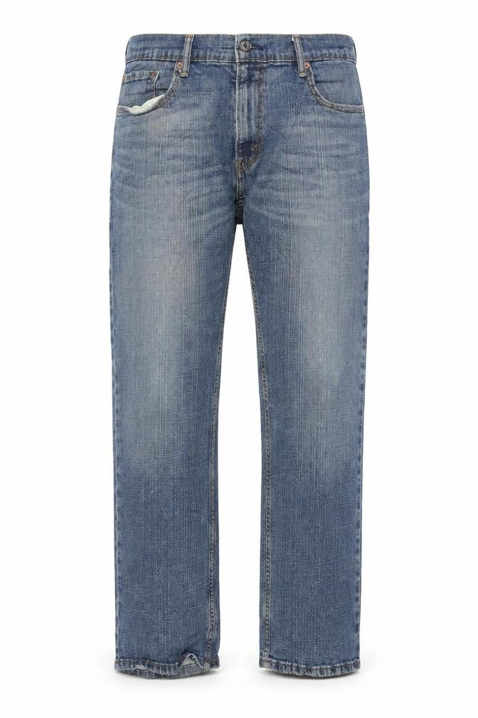 Front view of Levi's Denizen 285 Men's Blue Straight Fit Denim Jeans 28S