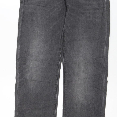 Lee Men’s Grey Straight Fit Performance Denim Jeans 34W 32L