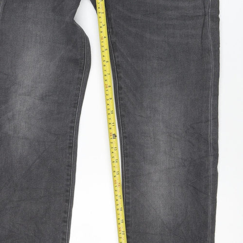 Lee Men’s Grey Straight Fit Performance Denim Jeans 34W 32L