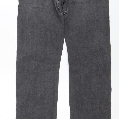 Lee Men’s Grey Straight Fit Performance Denim Jeans 34W 32L