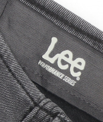 Lee Men’s Grey Straight Fit Performance Denim Jeans 34W 32L