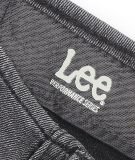 Lee Men’s Grey Straight Fit Performance Denim Jeans 34W 32L