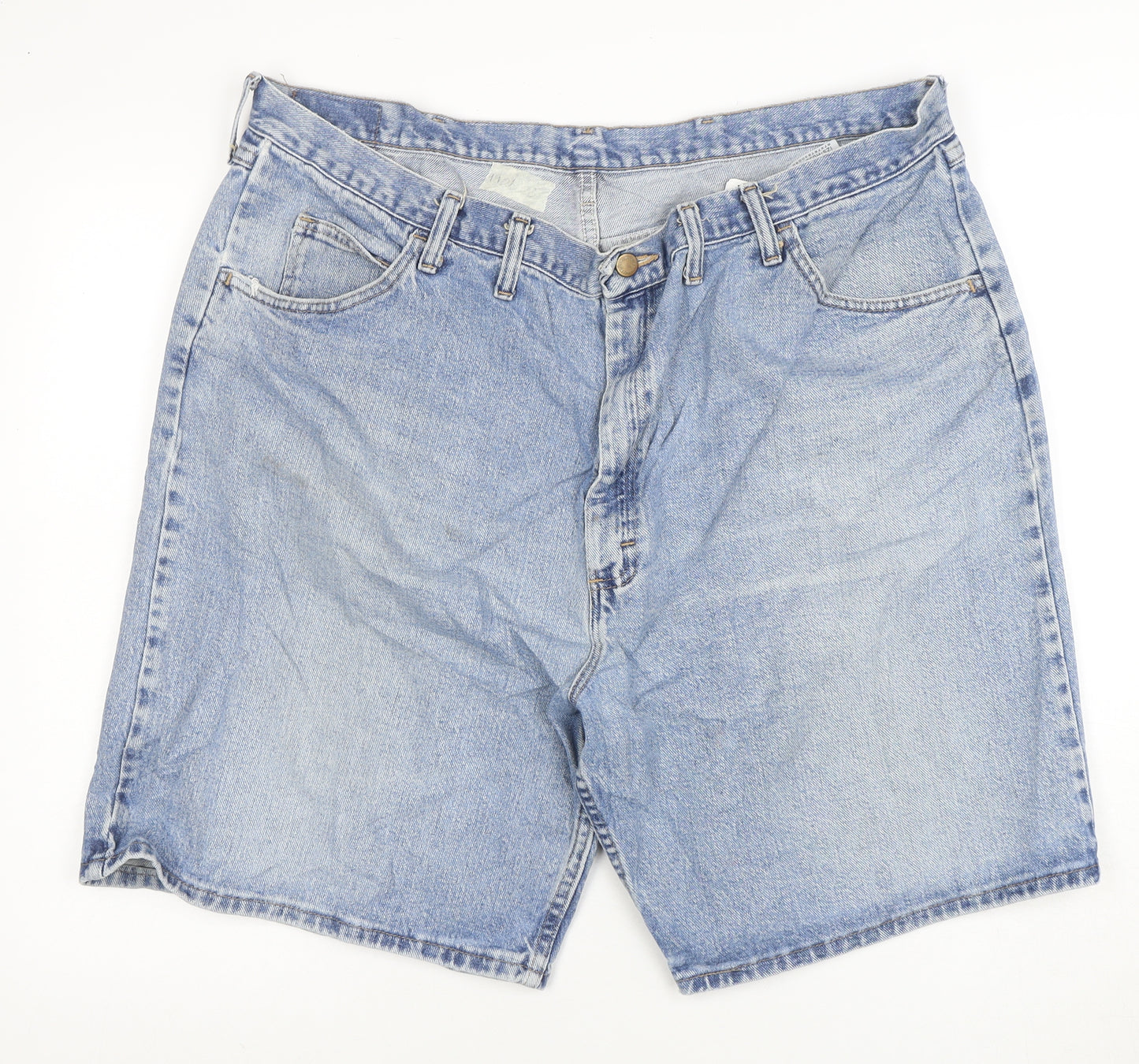 Wrangler Men's Blue Denim Relaxed Fit Shorts Size 44