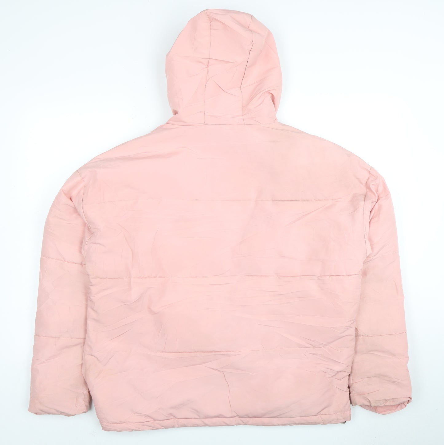 Ellesse Womens Pink Hooded Puffer Jacket Size 10 Very Good