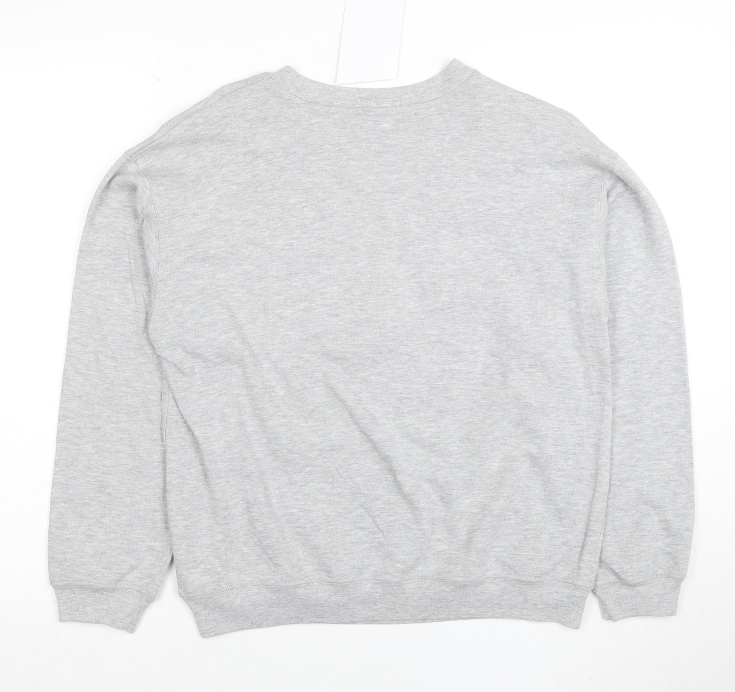Disney Women’s Grey Mickey Mouse Cotton Blend Crew Neck Sweatshirt M