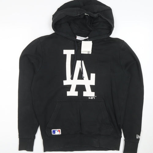 New Era Womens Black LA Hoodie Pullover SXX Cotton Blend