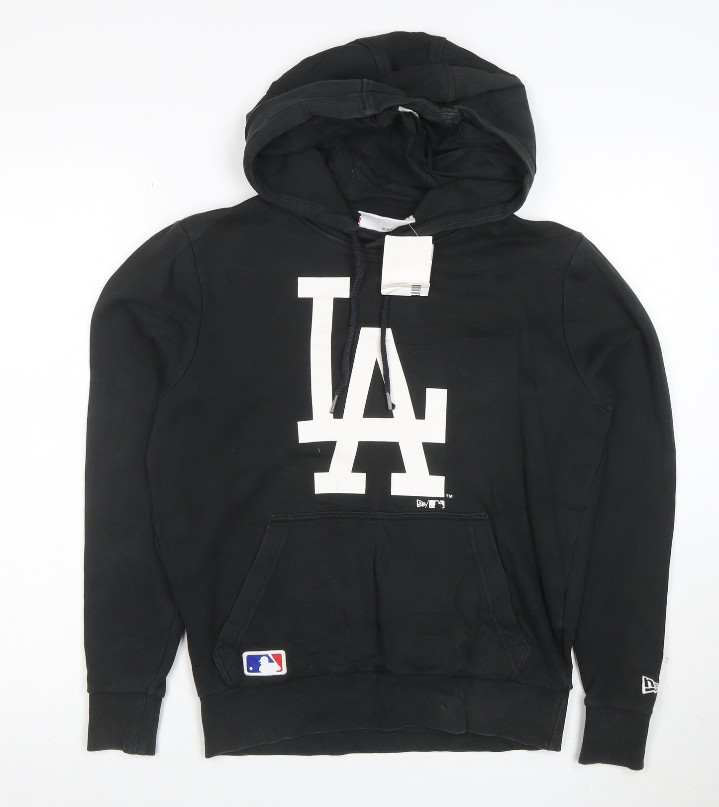 New Era Womens Black LA Hoodie Pullover SXX Cotton Blend