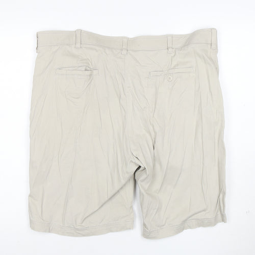 Lee Men Beige Chino Shorts Size 40 Regular Fit Cotton Stretch
