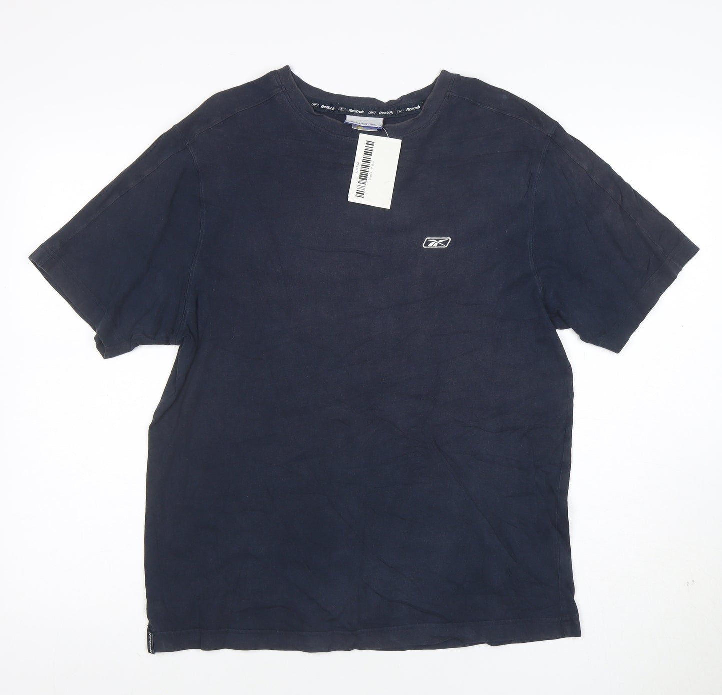 Reebok Men’s Blue M Crew Neck Cotton Jersey T-Shirt