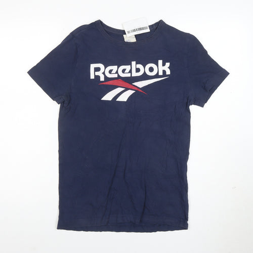 Reebok Men's Blue Small Classic Logo Graphic T-Shirt