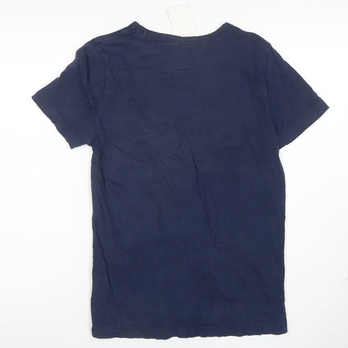 Reebok Men's Blue Small Classic Logo Graphic T-Shirt