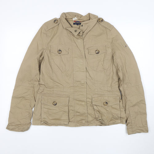 Tommy Hilfiger Men's Beige M Military Cotton Jacket
