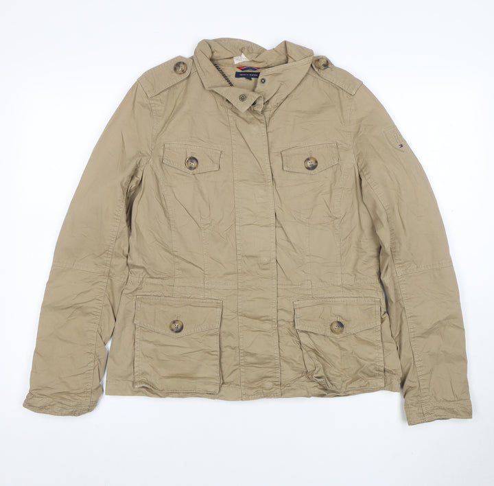 Tommy Hilfiger Men's Beige M Military Cotton Jacket