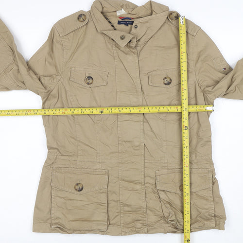 Tommy Hilfiger Men's Beige M Military Cotton Jacket