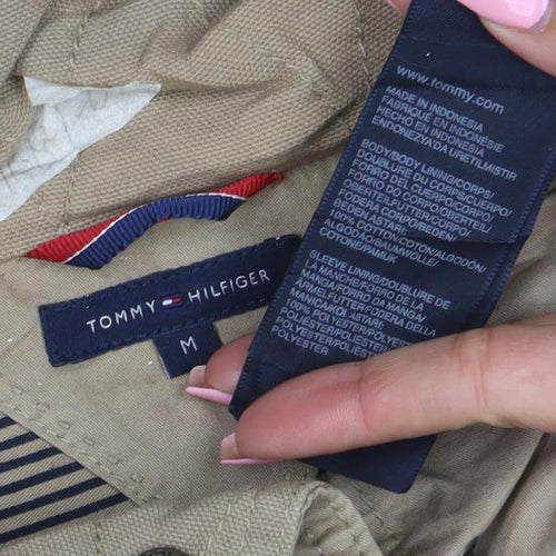 Tommy Hilfiger Men's Beige M Military Cotton Jacket