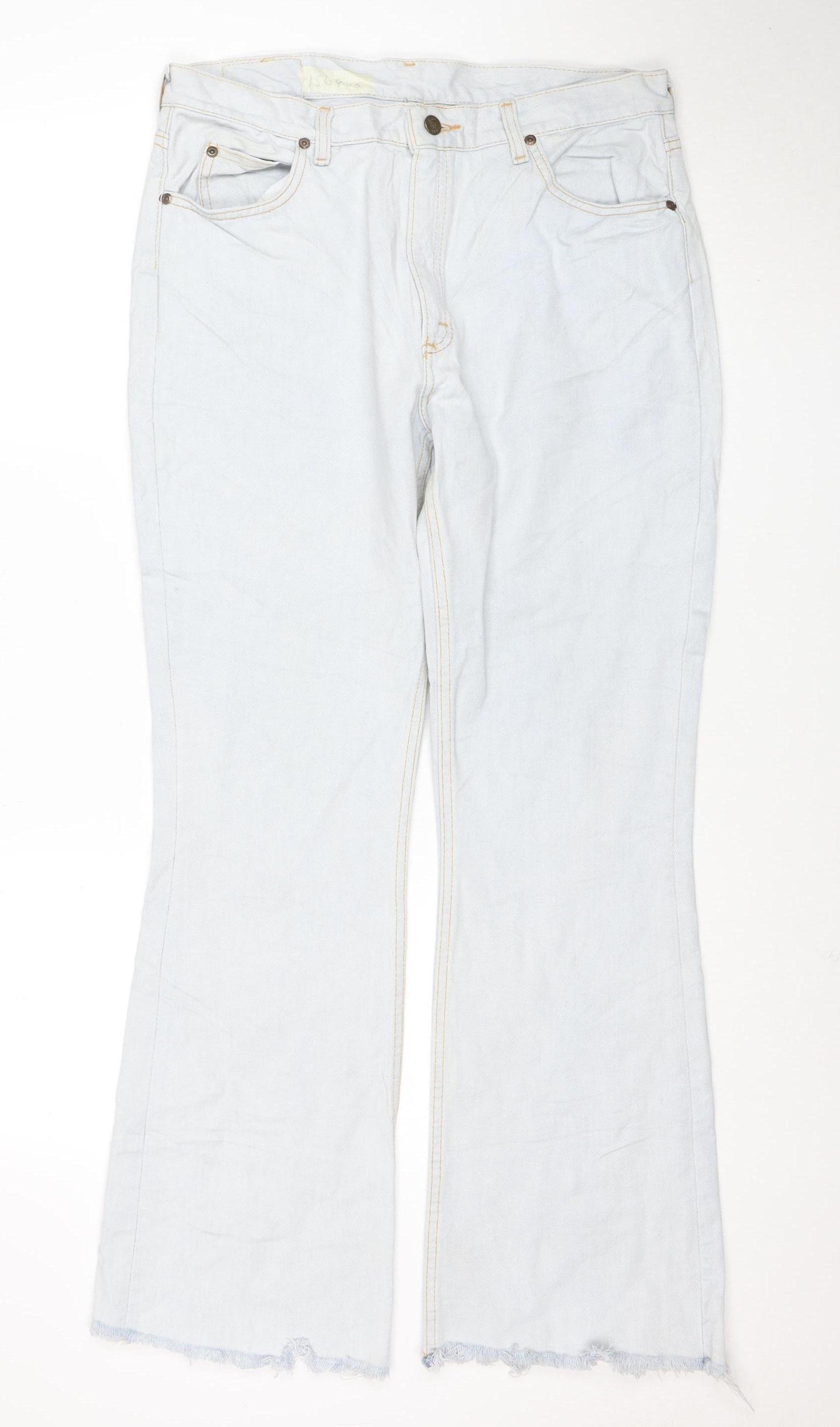 Lee Men's Blue Flared Denim Jeans 34x31 Regular Fit Retro Style