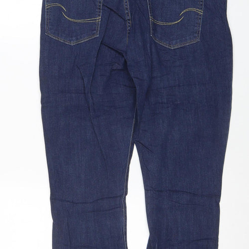 Levi Strauss Women's Blue Mid-Rise Capri Jeans Size 10 Regular Fit