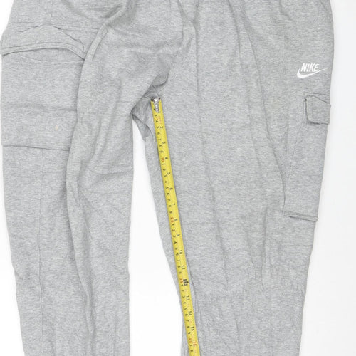 Nike Men's Grey XL Jogger Sweatpants Regular Fit Activewear Trousers