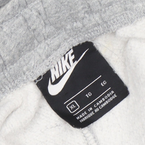 Nike Men's Grey XL Jogger Sweatpants Regular Fit Activewear Trousers