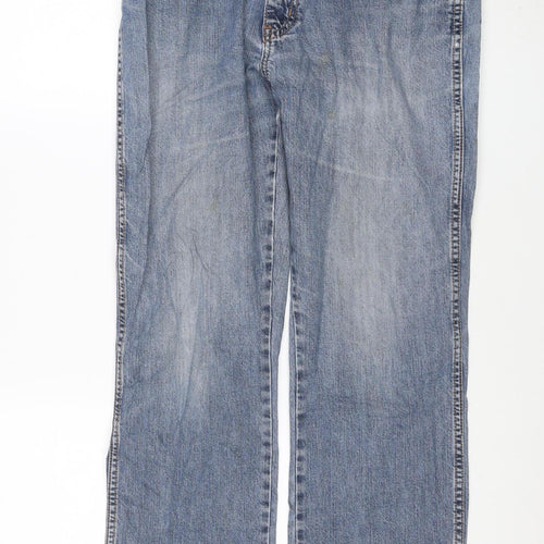 Wrangler Men's Blue Straight Texas Stretch Jeans Size 34W 30L