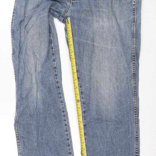 Wrangler Men's Blue Straight Texas Stretch Jeans Size 34W 30L