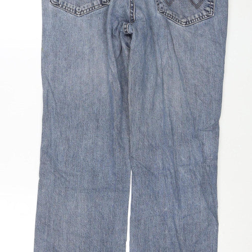 Wrangler Men's Blue Straight Texas Stretch Jeans Size 34W 30L