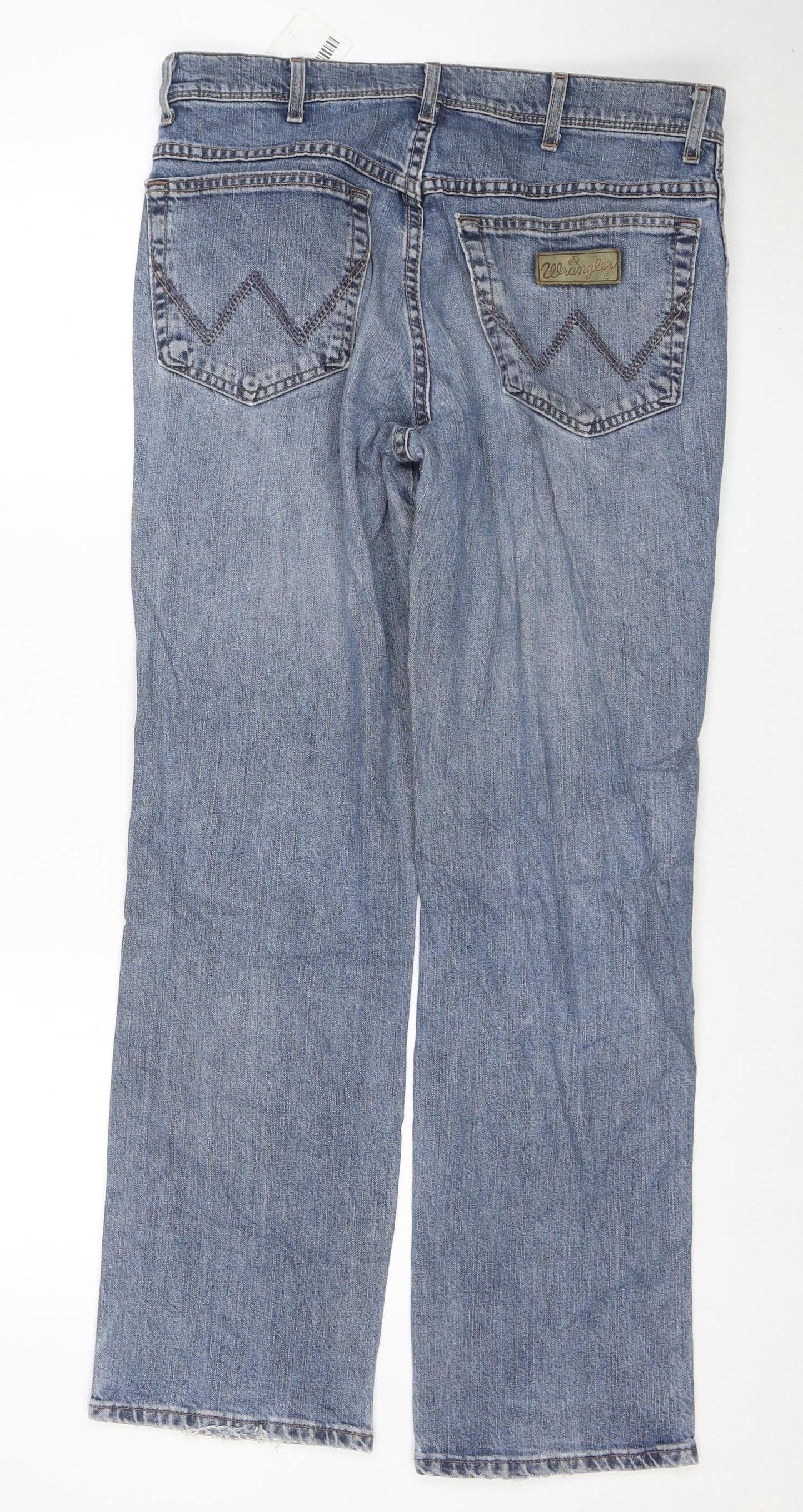 Wrangler Men's Blue Straight Texas Stretch Jeans Size 34W 30L