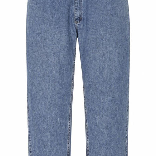 Wrangler Men's Blue Relaxed Fit Straight Leg Jeans 44x32