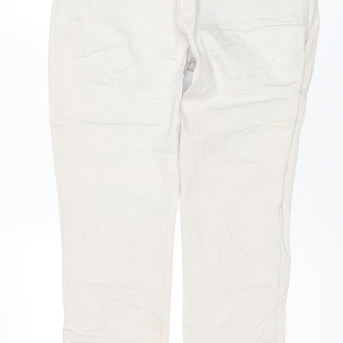 Wrangler Men's Beige Straight Fit Jeans 32W 30L Denim Stretch